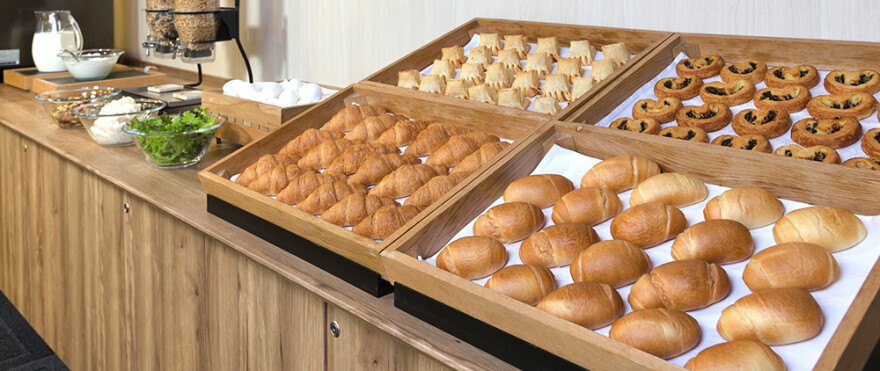 写真：朝食のご案内